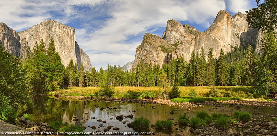 Yosemite Valley View Panorama 